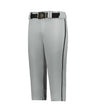 Augusta Sportswear CRUSH BASEBALL KNICKER WITH BRAID 655PKB GREY/BLACK (BA) S