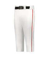 Augusta Sportswear CRUSH BASEBALL KNICKER WITH BRAID 655PKB WHITE/RED (BA) S