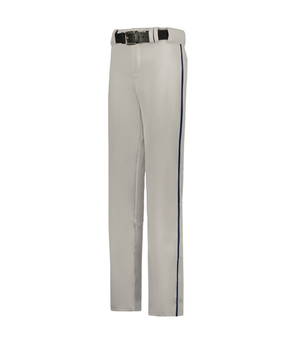 Augusta Sportswear CRUSH OPEN BOTTOM BASEBALL PANT WITH BRAID 655WLB GREY/NAVY (BA) S