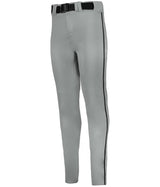 Augusta Sportswear CRUSH TAPERED BASEBALL PANT WITH BRAID 657CTB GREY/BLACK (BA) S