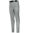 Augusta Sportswear CRUSH TAPERED BASEBALL PANT WITH BRAID 657CTB GREY/BLACK (BA) S