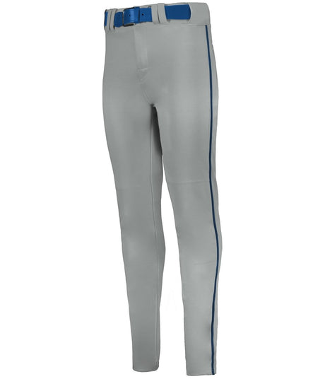 Augusta Sportswear CRUSH TAPERED BASEBALL PANT WITH BRAID 657CTB GREY/NAVY (BA) S