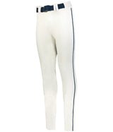 Augusta Sportswear CRUSH TAPERED BASEBALL PANT WITH BRAID 657CTB WHITE/NAVY (BA) S