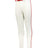 Augusta Sportswear CRUSH TAPERED BASEBALL PANT WITH BRAID 657CTB WHITE/RED (BA) S