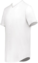 Augusta Sportswear Cutter+ Full Button Baseball Jersey 6909 WHITE S