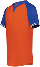 Augusta Sportswear Cutter+ Henley Jersey 6905 ORANGE/ROYAL S