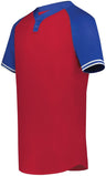 Augusta Sportswear Cutter+ Henley Jersey 6905 SCARLET/ROYAL S
