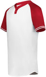 Augusta Sportswear Cutter+ Henley Jersey 6905 WHITE/SCARLET S
