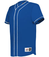 Augusta Sportswear DIAMOND FULL - BUTTON BASEBALL JERSEY 52MBBJ ROYAL/WHITE (BA) S