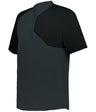 Augusta Sportswear FIELD 1/4 ZIP SHORT SLEEVE PULLOVER 3JSS21A CHARCOAL SOLID/BLACK (BA) S