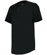 Augusta Sportswear FULL - BUTTON LIGHTWEIGHT BASEBALL JERSEY 52MBFJ BLACK S