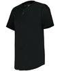 Augusta Sportswear FULL - BUTTON LIGHTWEIGHT BASEBALL JERSEY 52MBFJ BLACK S