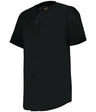 Augusta Sportswear FULL - BUTTON LIGHTWEIGHT BASEBALL JERSEY 52MBFJ BLACK S