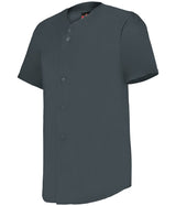 Augusta Sportswear FULL - BUTTON LIGHTWEIGHT BASEBALL JERSEY 52MBFJ CHARCOAL SOLID (BA) S
