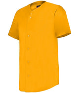 Augusta Sportswear FULL - BUTTON LIGHTWEIGHT BASEBALL JERSEY 52MBFJ GOLD S