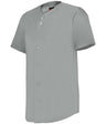 Augusta Sportswear FULL - BUTTON LIGHTWEIGHT BASEBALL JERSEY 52MBFJ GREY (BA) S