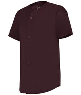 Augusta Sportswear FULL - BUTTON LIGHTWEIGHT BASEBALL JERSEY 52MBFJ LIGHT MAROON (BA) S