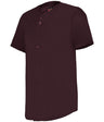 Augusta Sportswear FULL - BUTTON LIGHTWEIGHT BASEBALL JERSEY 52MBFJ LIGHT MAROON (BA) S