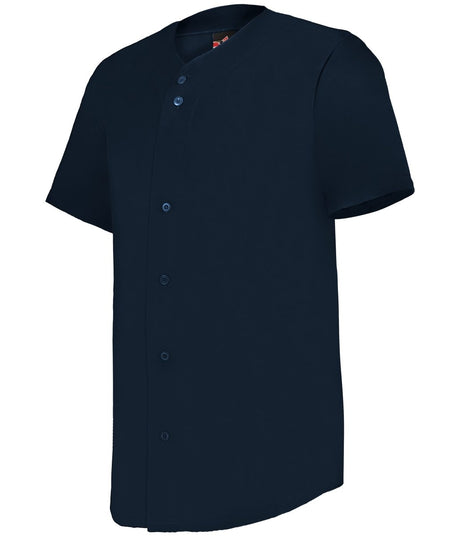 Augusta Sportswear FULL - BUTTON LIGHTWEIGHT BASEBALL JERSEY 52MBFJ NAVY (BA) S