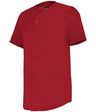 Augusta Sportswear FULL - BUTTON LIGHTWEIGHT BASEBALL JERSEY 52MBFJ RED (BA) S