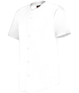 Augusta Sportswear FULL - BUTTON LIGHTWEIGHT BASEBALL JERSEY 52MBFJ WHITE S