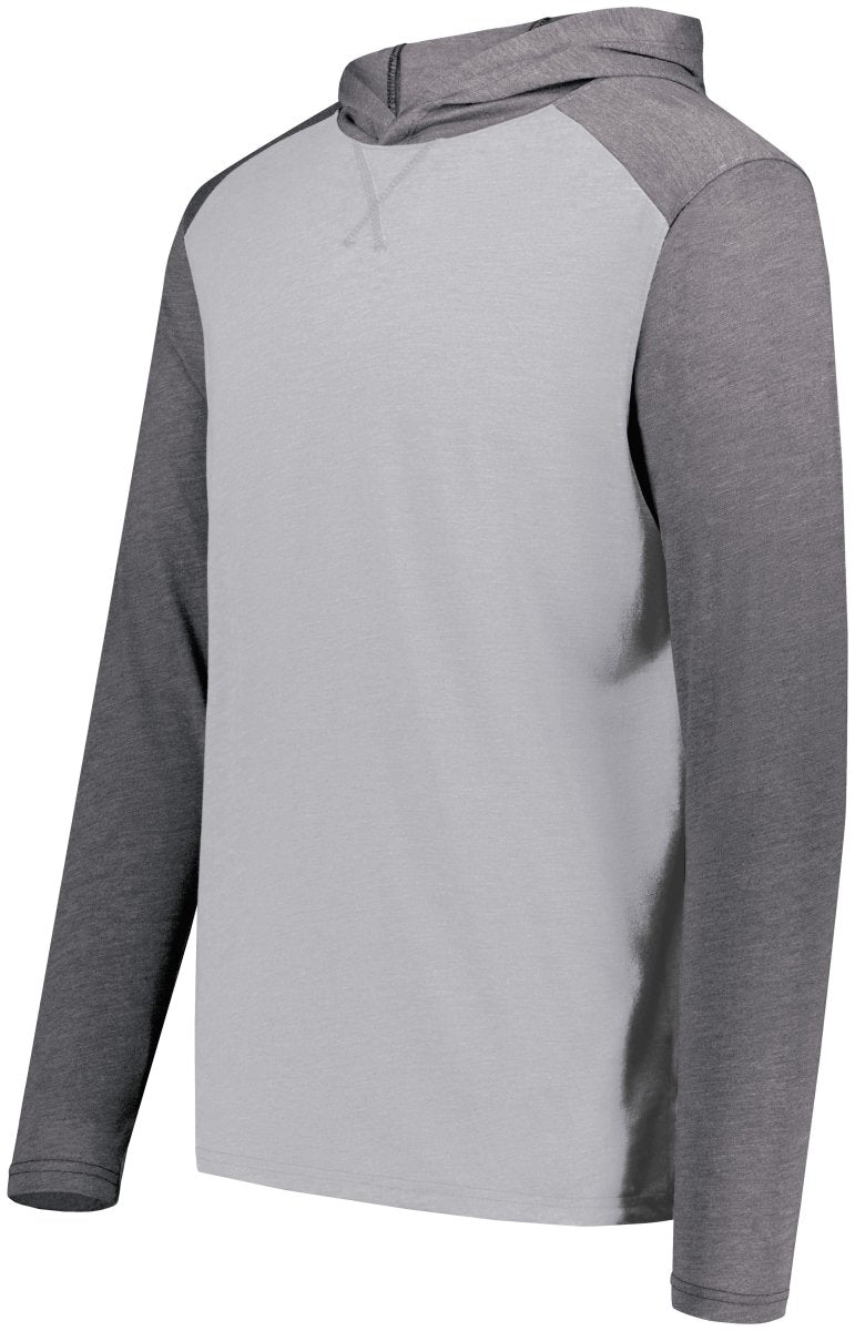 Augusta Sportswear Gameday Vintage Hoodie 6884 GREY HEATHER/CARBON HEATHER S