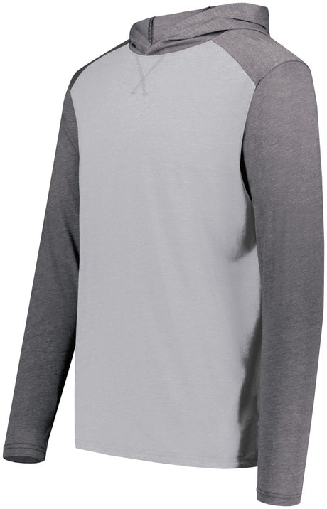 Augusta Sportswear Gameday Vintage Hoodie 6884 GREY HEATHER/CARBON HEATHER S