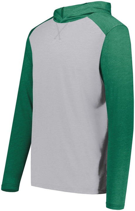 Augusta Sportswear Gameday Vintage Hoodie 6884 GREY HEATHER/KELLY HEATHER S