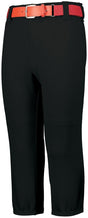 Augusta Sportswear Gamer Pull - Up Baseball Pant with Loops 6850 BLACK S