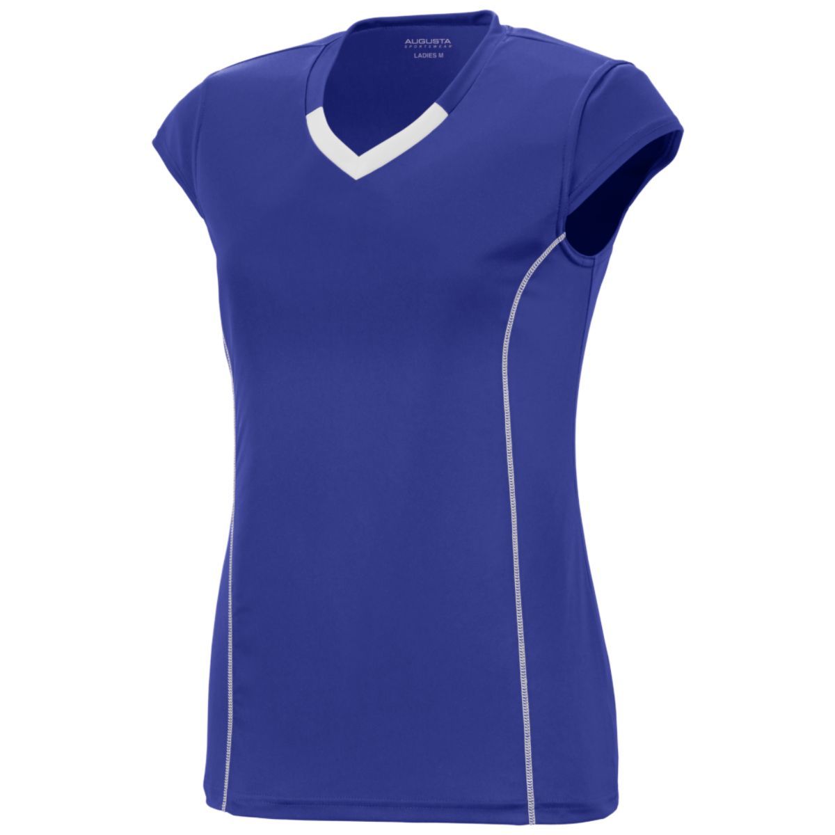 Augusta Sportswear Girls Blash Jersey 1219 PURPLE/WHITE S