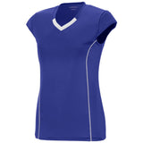 Augusta Sportswear Girls Blash Jersey 1219 PURPLE/WHITE S