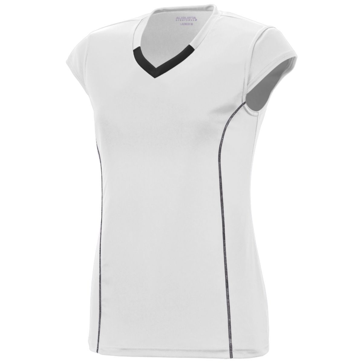 Augusta Sportswear Girls Blash Jersey 1219 WHITE/BLACK S