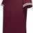 Augusta Sportswear Girls Cutter+ Henley Jersey 6918 MAROON/WHITE S