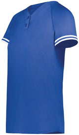 Augusta Sportswear Girls Cutter+ Henley Jersey 6918 ROYAL/WHITE S