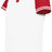 Augusta Sportswear Girls Cutter+ Henley Jersey 6918 WHITE/SCARLET S