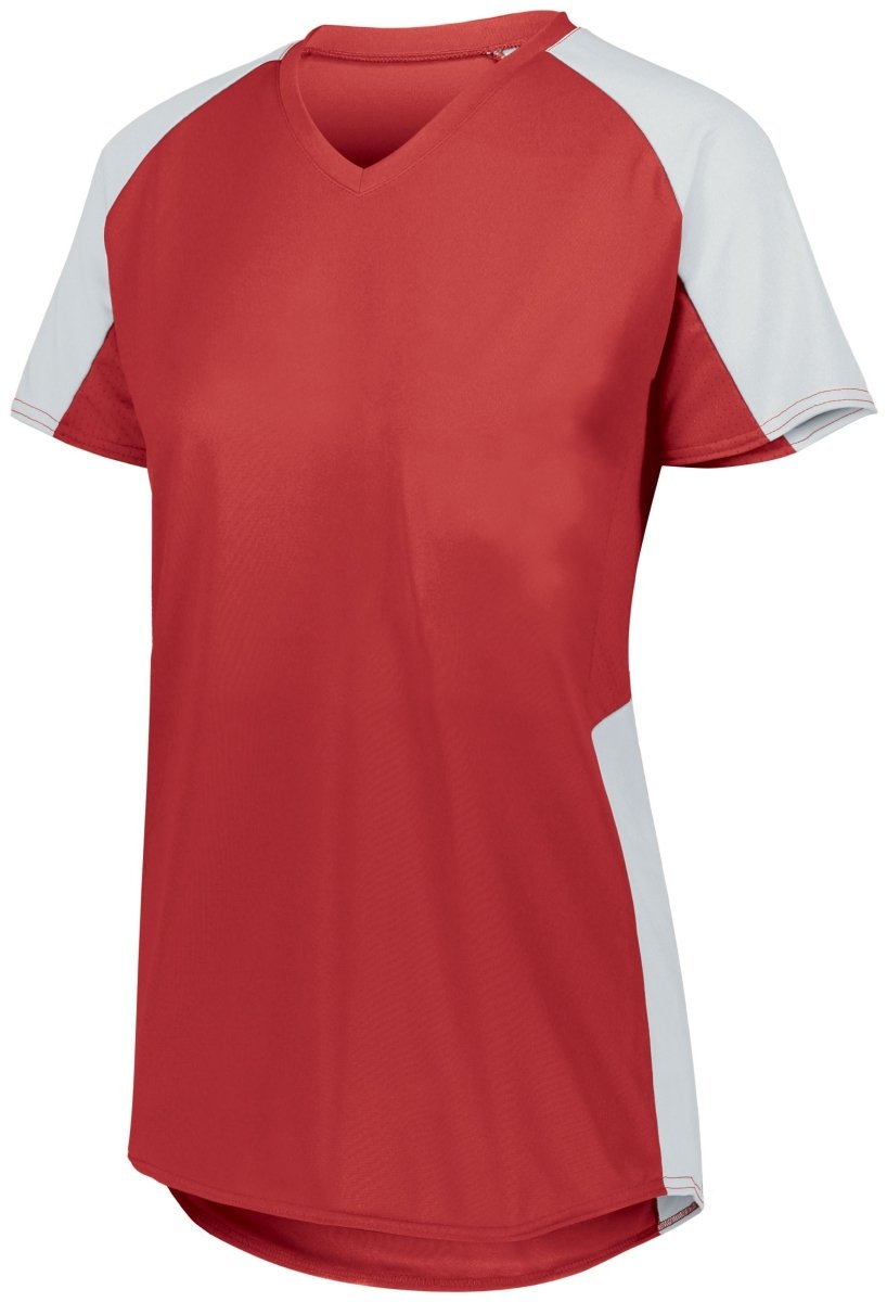 Augusta Sportswear Girls Cutter Jersey 1523 RED/WHITE S
