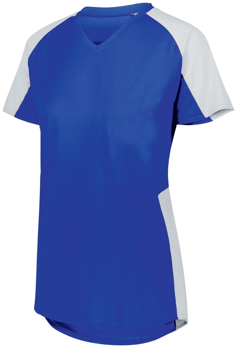 Augusta Sportswear Girls Cutter Jersey 1523 ROYAL/WHITE S