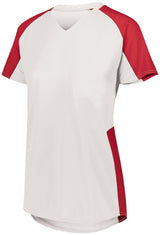 Augusta Sportswear Girls Cutter Jersey 1523 WHITE/RED S