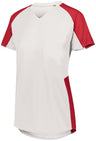 Augusta Sportswear Girls Cutter Jersey 1523 WHITE/RED S