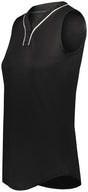 Augusta Sportswear Girls Cutter+ Sleeveless Jersey 6914 BLACK/WHITE S