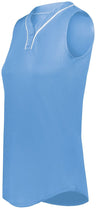 Augusta Sportswear Girls Cutter+ Sleeveless Jersey 6914 COLUMBIA BLUE/WHITE S