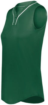 Augusta Sportswear Girls Cutter+ Sleeveless Jersey 6914 DARK GREEN/WHITE S