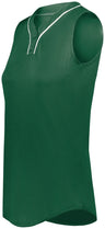 Augusta Sportswear Girls Cutter+ Sleeveless Jersey 6914 DARK GREEN/WHITE S