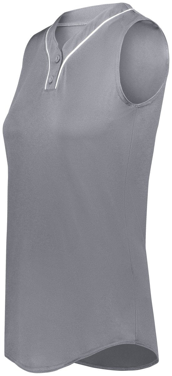 Augusta Sportswear Girls Cutter+ Sleeveless Jersey 6914 GRAPHITE/WHITE S
