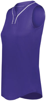 Augusta Sportswear Girls Cutter+ Sleeveless Jersey 6914 PURPLE/WHITE S