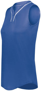 Augusta Sportswear Girls Cutter+ Sleeveless Jersey 6914 ROYAL/WHITE S
