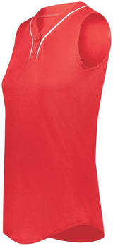 Augusta Sportswear Girls Cutter+ Sleeveless Jersey 6914 SCARLET/WHITE S