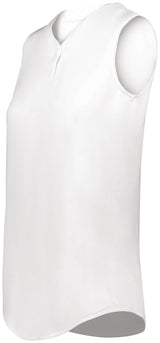 Augusta Sportswear Girls Cutter+ Sleeveless Jersey 6914 WHITE S