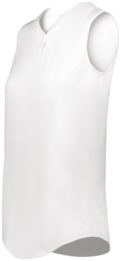 Augusta Sportswear Girls Cutter+ Sleeveless Jersey 6914 WHITE S