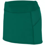 Augusta Sportswear Girls Femfit Skort 2421 DARK GREEN/GRAPHITE S